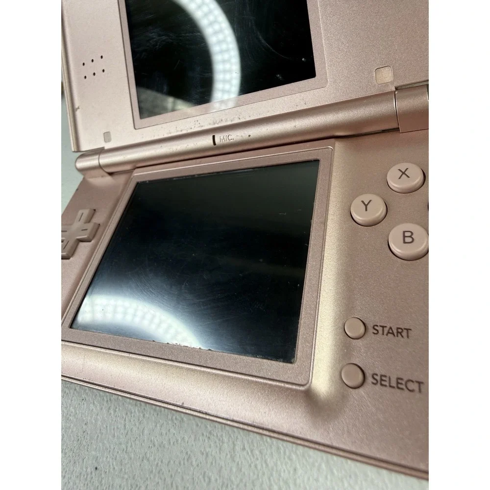 Nintendo DS Lite Metallic Rose Bundle - Games + Charger